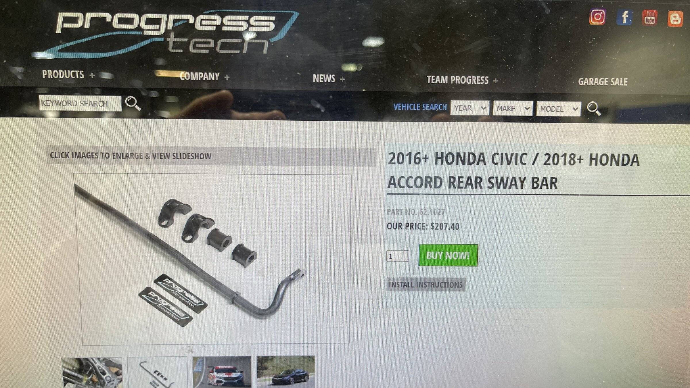 11th Gen Honda Civic FS:  Progress RSB 20.5mm 3CD4CCC5-C5C4-4A91-8CDD-D34BED380AEE