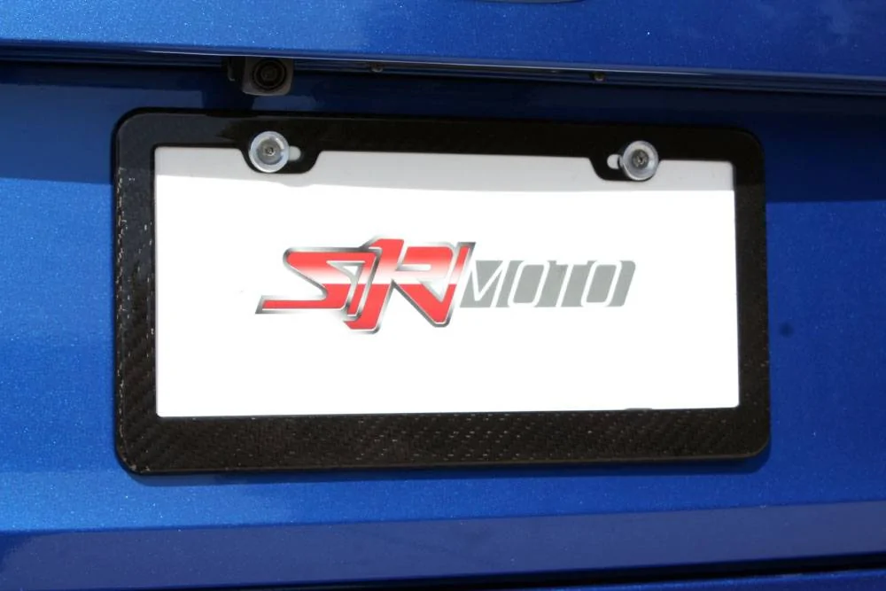 11th Gen Honda Civic The Ultimate Carbon Fiber License Plate Frame! 44091_2007___Siri%20CF%20Plate%20Frame%20Installed