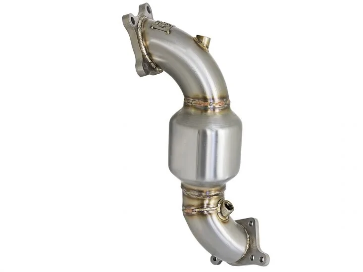 11th Gen Honda Civic aFe Power Twisted Street Series Steel Down-Pipe: With HFC: 1.5L Turbo 48-36604-HC2_733x550