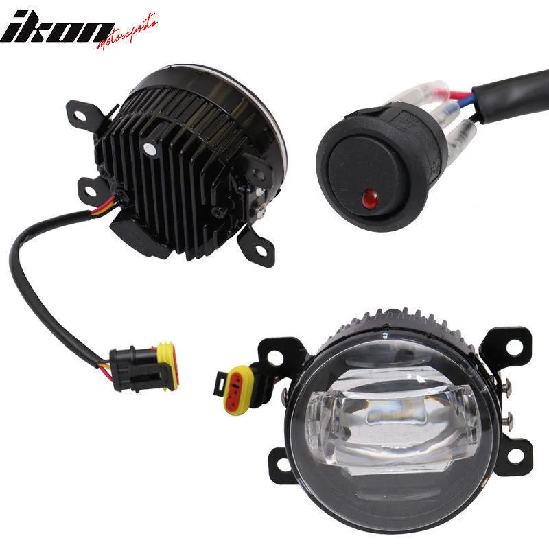 11th Gen Honda Civic 16-17 Civic 10th Gen Sedan - Fog Light and Lamp Cover (ABS) - LHFC-HC160E&LHF-FD-LED 4_1