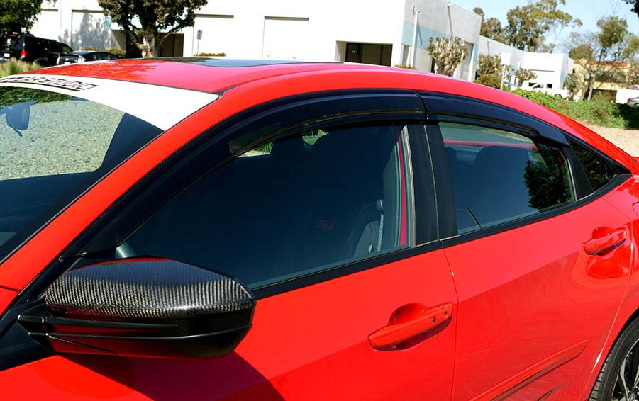 11th Gen Honda Civic "Blacked Out" Side Window Visors for Sedans 52403_2201___ho-84_ij-m-20installed-20outdoors-202-