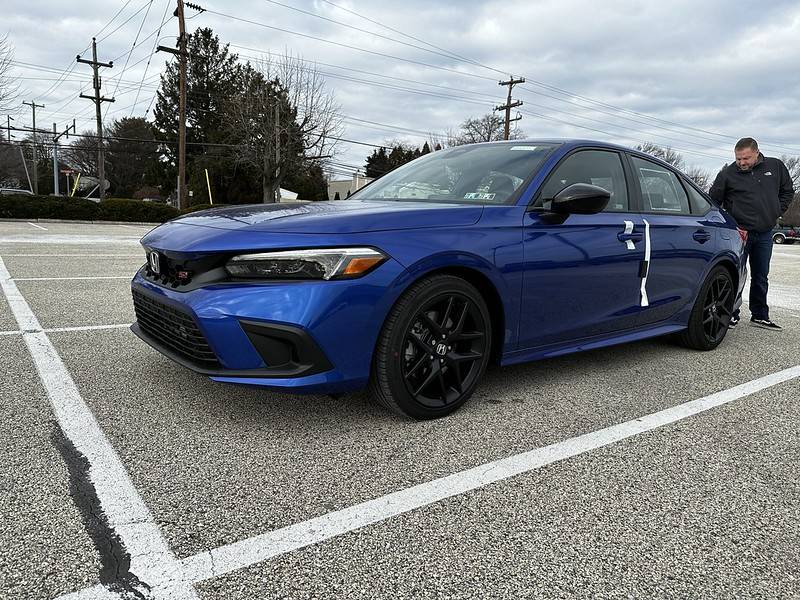 11th Gen Honda Civic '23 Aegean Blue Si Introduction 52590095933_95179fb429_c
