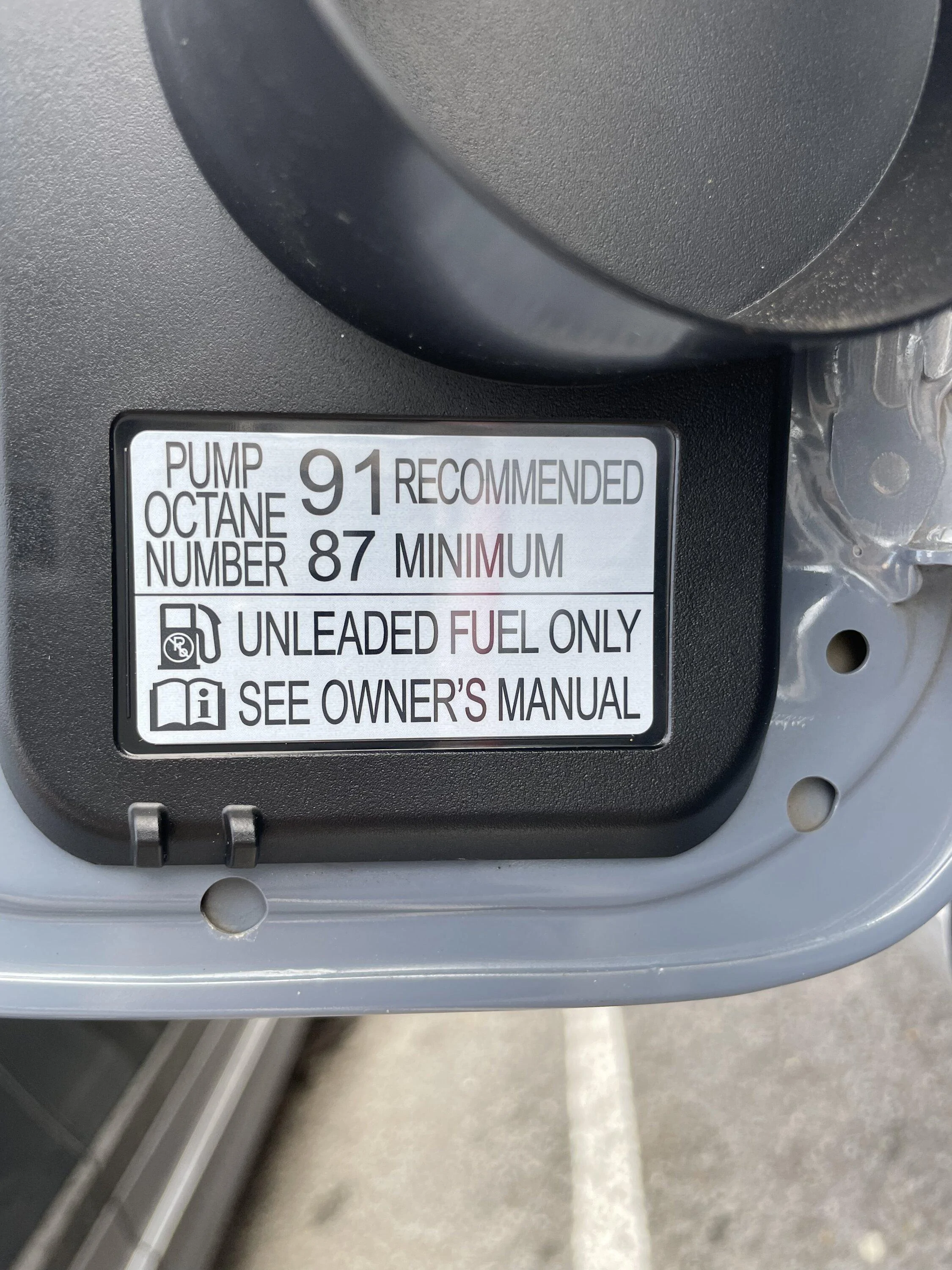 11th Gen Honda Civic Fuel Grade 63228100-B9A2-4006-8D44-E4FE23C78A75