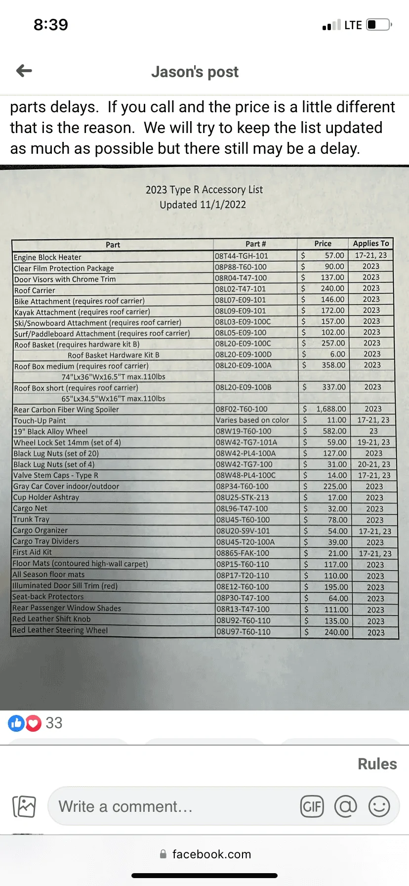 11th Gen Honda Civic 2023 Civic Type R Waitlist / Deposit / Reservations List - Check in here! 7985380F-BF7C-4FF6-9BF9-E1E040D5C219