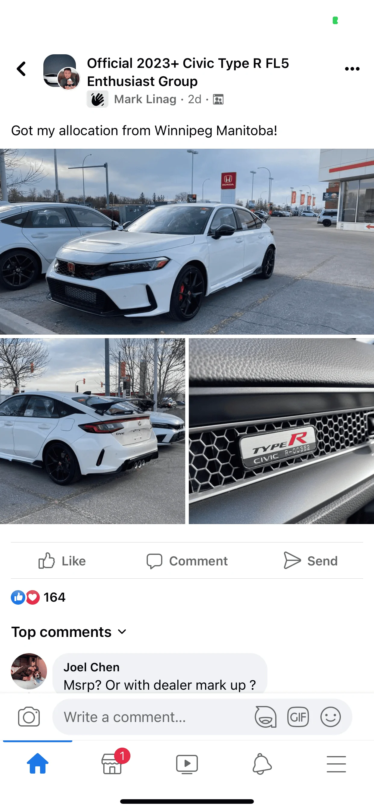 11th Gen Honda Civic 2023 Civic Type R Waitlist / Deposit / Reservations List - Check in here! A04150BA-D14B-4367-82E6-B7079C2C324C