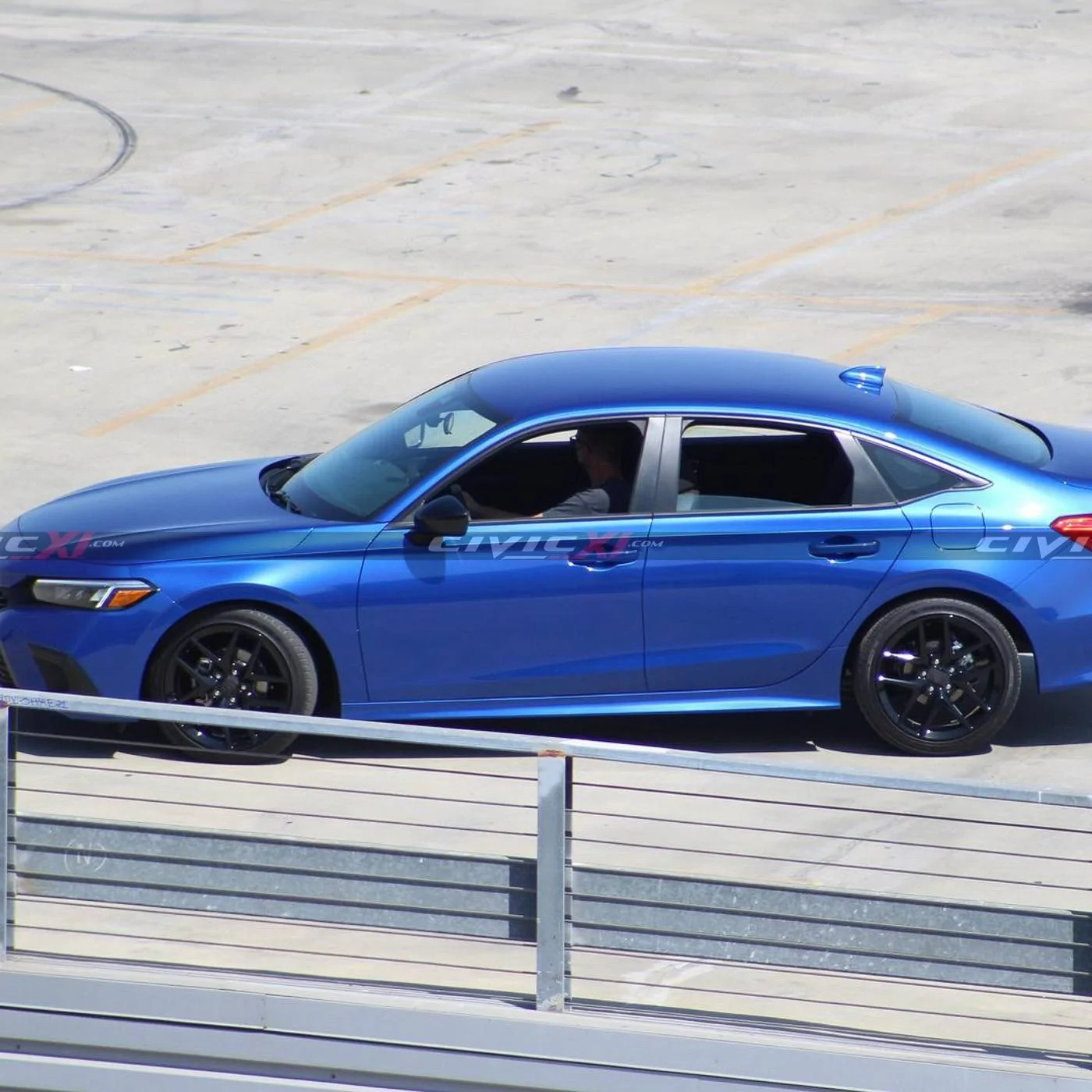 11th Gen Honda Civic Aegean Blue 2022 Civic Sedan Shooting Commercial in LA aegean-blue-2022-civic-sedan-11th-generation-commercial-shoot-5