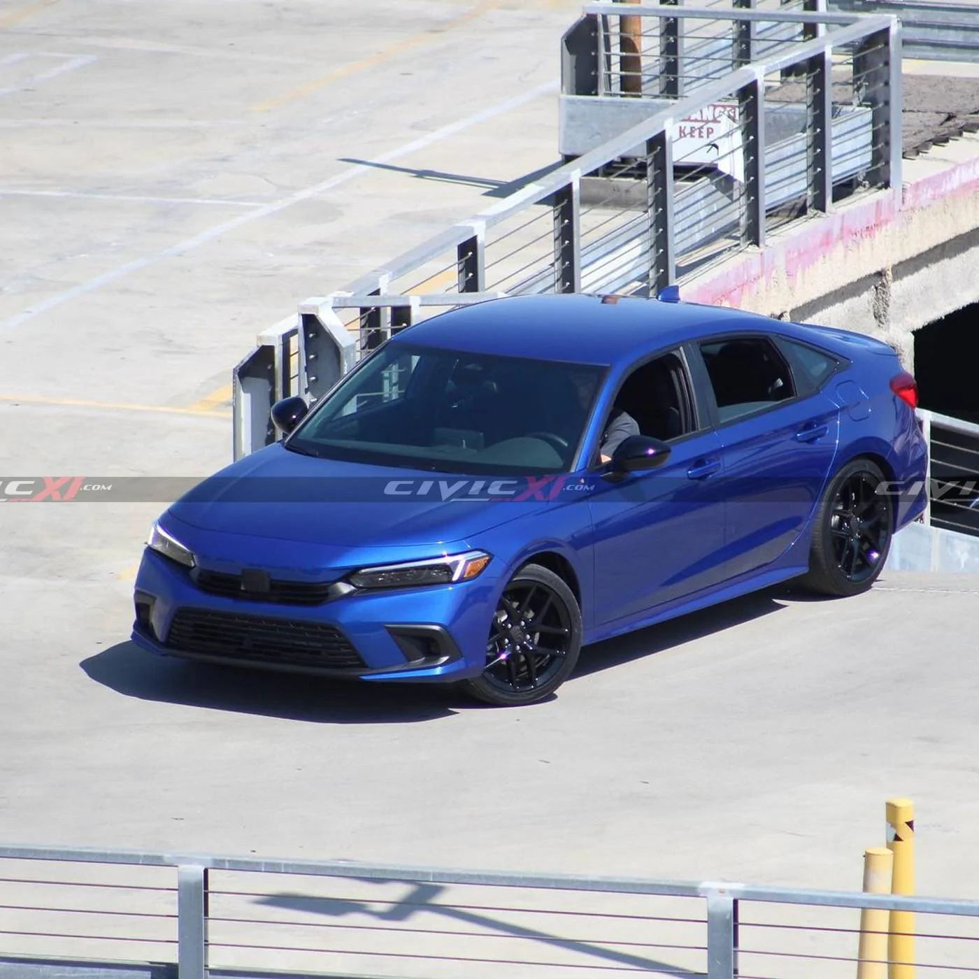 11th Gen Honda Civic Aegean Blue 2022 Civic Sedan Shooting Commercial in LA aegean-blue-2022-civic-sedan-11th-generation-commercial-shoot-6