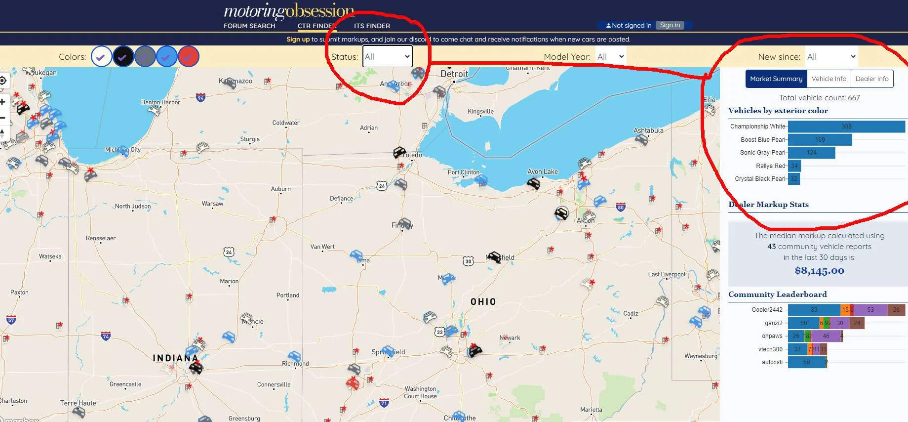 11th Gen Honda Civic The FL5 Dealer ADM Markup Thread ALL