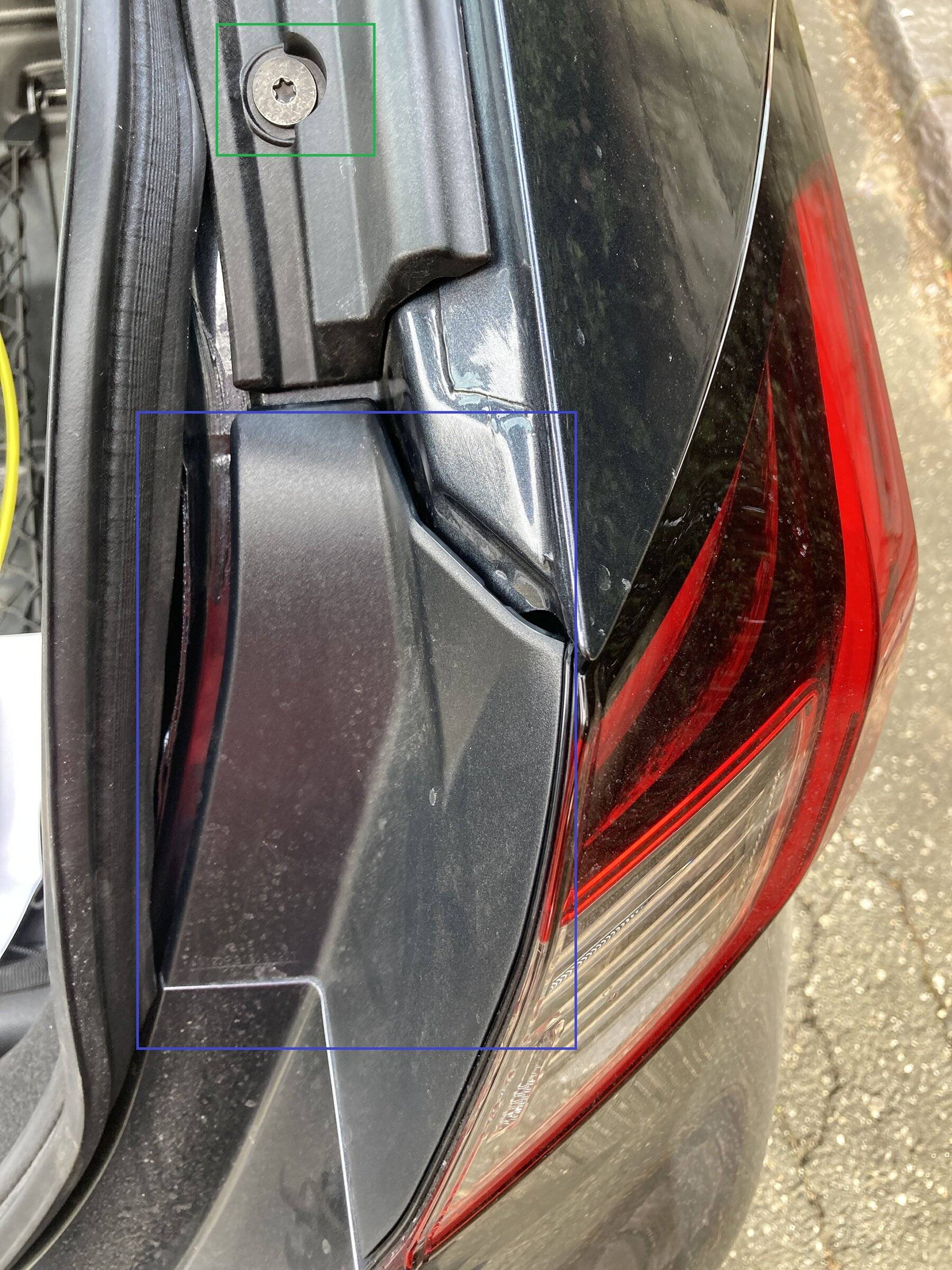 11th Gen Honda Civic Remove hatch tail light assembly ass