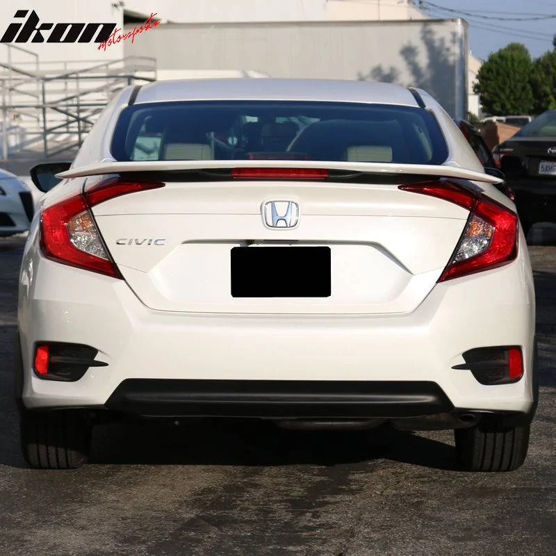 11th Gen Honda Civic 16-17 Civic 10th Gen Sedan - RS Style Trunk Spoiler w/LED Break Light (ABS) - AST-HC164RSLE-A AST-HC164RSLE-A-2