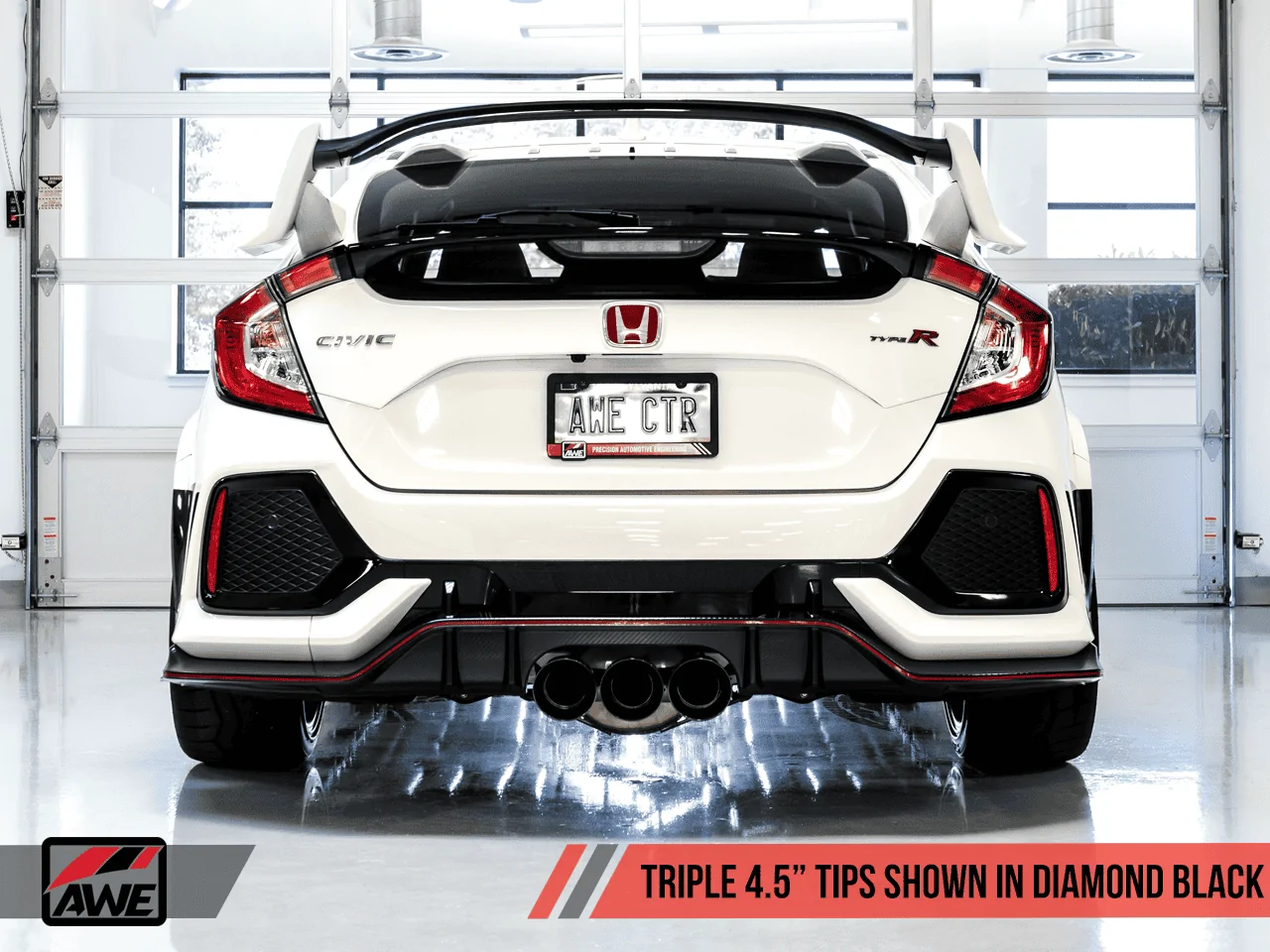 11th Gen Honda Civic Presenting the AWE Exhaust Suite for the FK8 Civic Type R. Available now! awe_ctr_rear