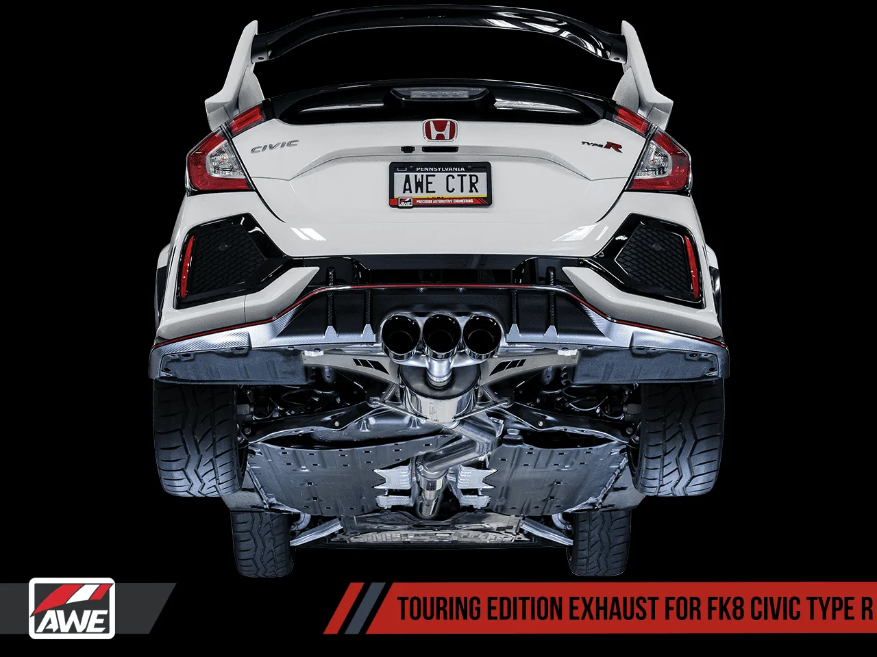 11th Gen Honda Civic Presenting the AWE Exhaust Suite for the FK8 Civic Type R. Available now! awe_ctr_touring_under