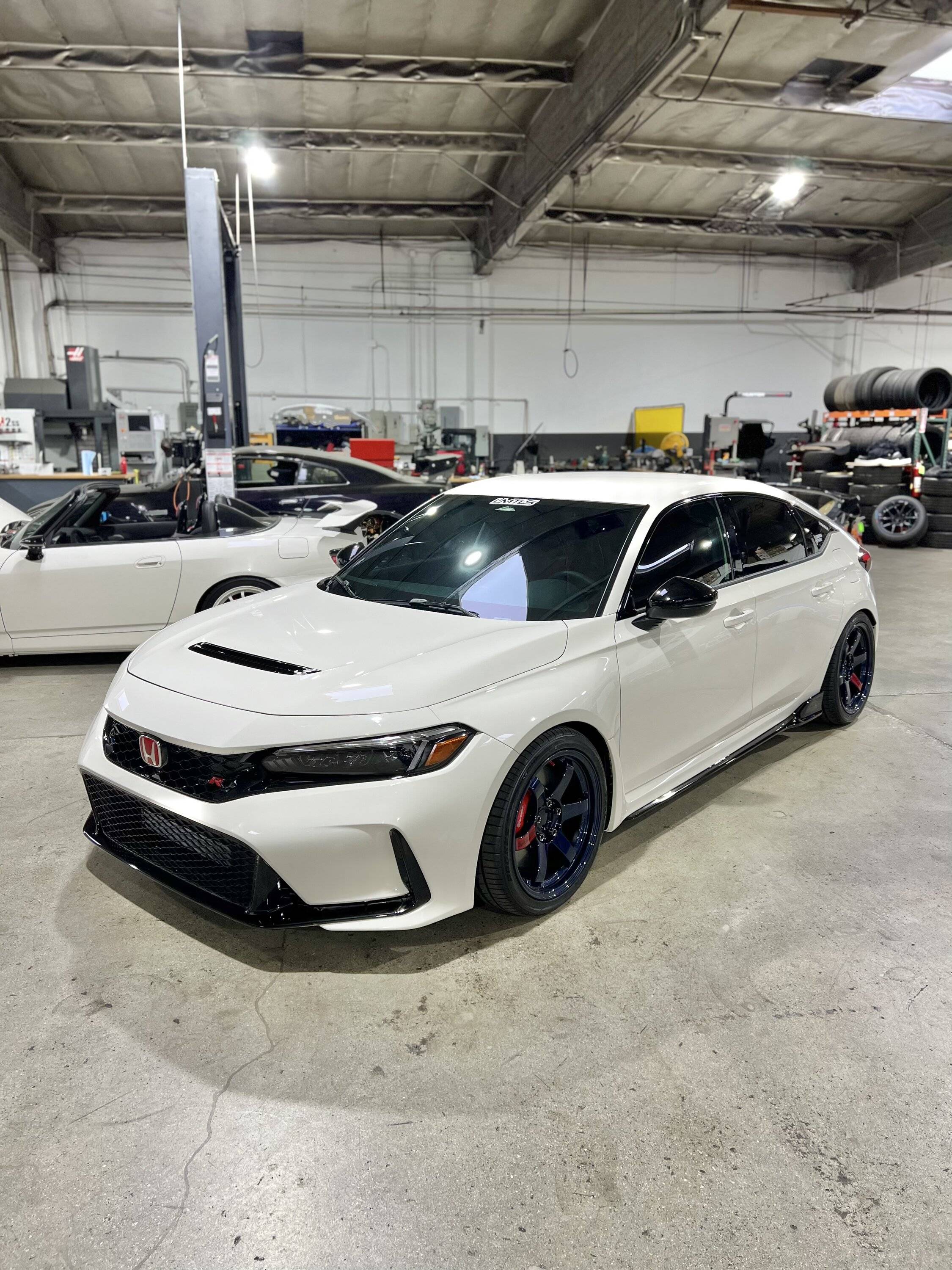 11th Gen Honda Civic White Type R FL5 on 18" Volk Racing TE37SL with 265/35/R18 Toyo Proxes Sports B858A88D-6011-4830-9A77-E8D4283534DC