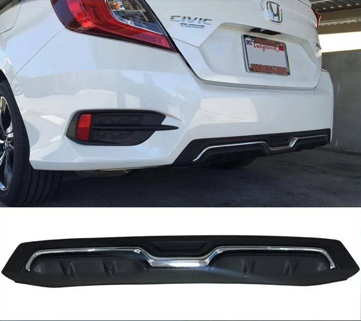 11th Gen Honda Civic 16-17 Civic 10th Gen Sedan - Carbon Fiber Rear Diffuser (PP) - BLD-HC164H-PPCFCM BLD-HC164H-PPCFCM-5