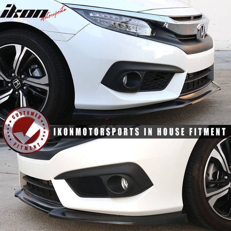 11th Gen Honda Civic 16-17 Civic 10th Gen Sedan - GT Style Front Bumper Lip (PU) - BLF-HC164GT-PU - UPDATED VERSION2 BLF-HC164GT-PU-3