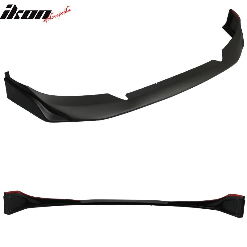 11th Gen Honda Civic 16-17 Civic 10th Gen Sedan and Coupe - JS Racing Style Front Bumper Lip (PU) - BLF-HC164JS-PU BLF-HC164JS-PU-002