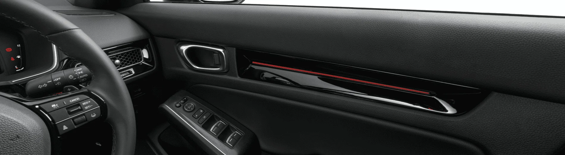 11th Gen Honda Civic 2022 Civic Hatchback shown on honda.co.jp with red stitching and more. Captur