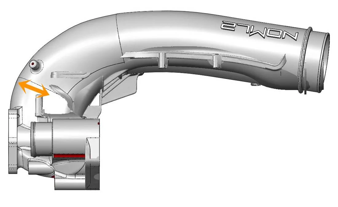 11th Gen Honda Civic 27WON - Designing the L15 Turbo Inlet Pipe cast-turbo-inlet-pi