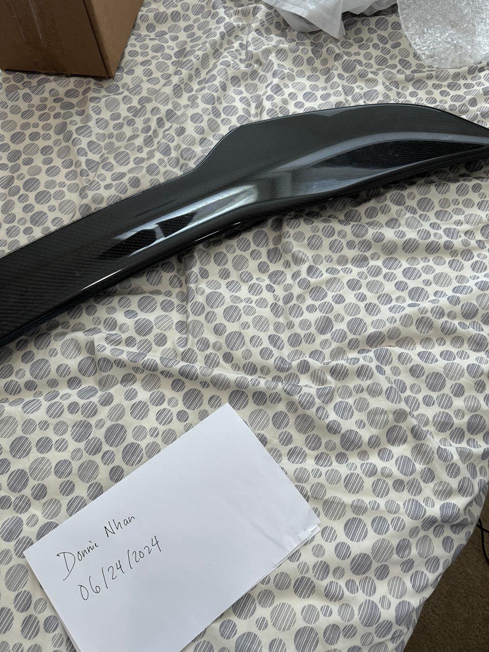 11th Gen Honda Civic FS: CF Wing, CF Mirror Caps, CF Interior Pieces, Gloss Black Window Pillars, JetsVinyl, and Lasfit Reverse Lights CF Wing v3.JPG