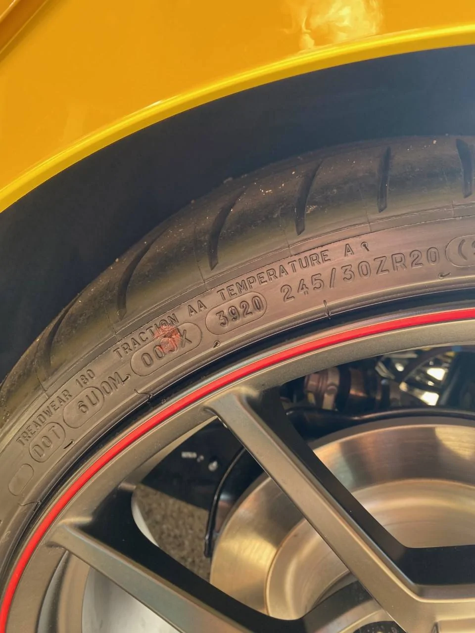 11th Gen Honda Civic Michelin Sport Cup 2 Tires Chassis #126