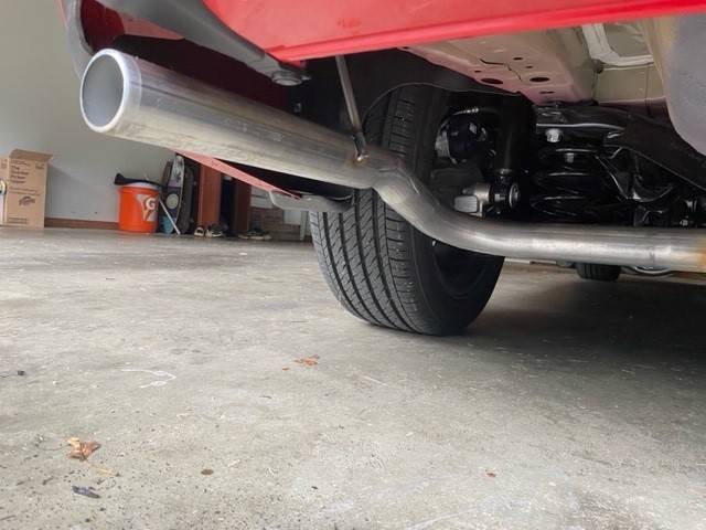 11th Gen Honda Civic 2022 Civic EX exhaust modified with Magnaflow muffler and custom tail pipes civic tailpipe