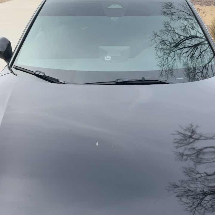 11th Gen Honda Civic Got hit by a big rock on the freeway last week civicdamage2