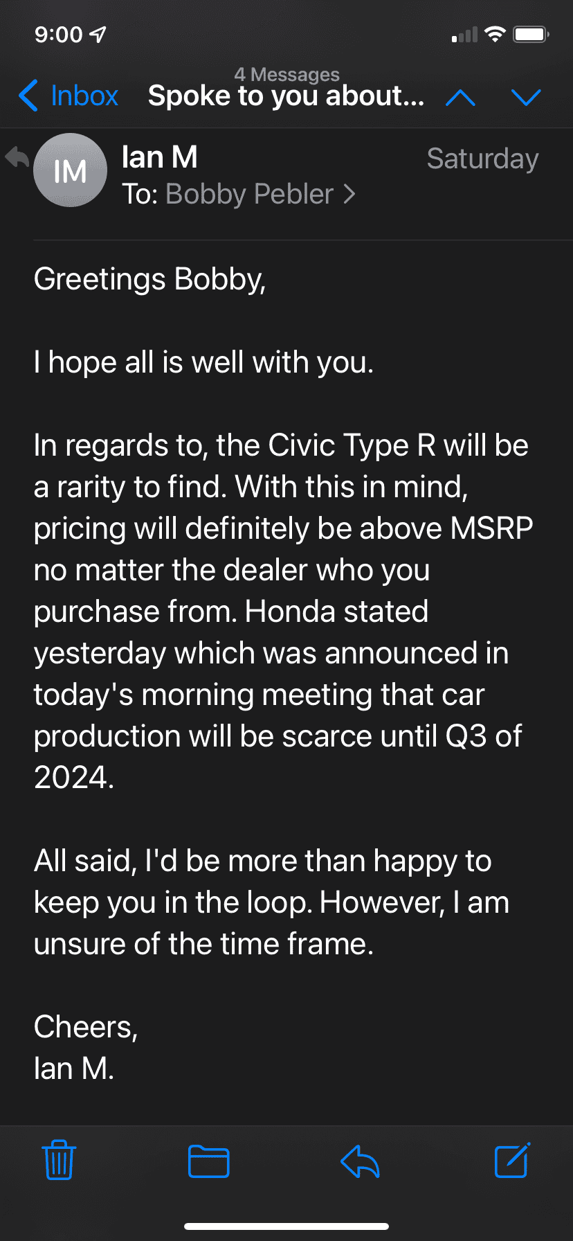 11th Gen Honda Civic MSRP Only Dealerships For 2023 Civic Type R D4C170D4-1533-4CCB-AE43-7125573D6EDA