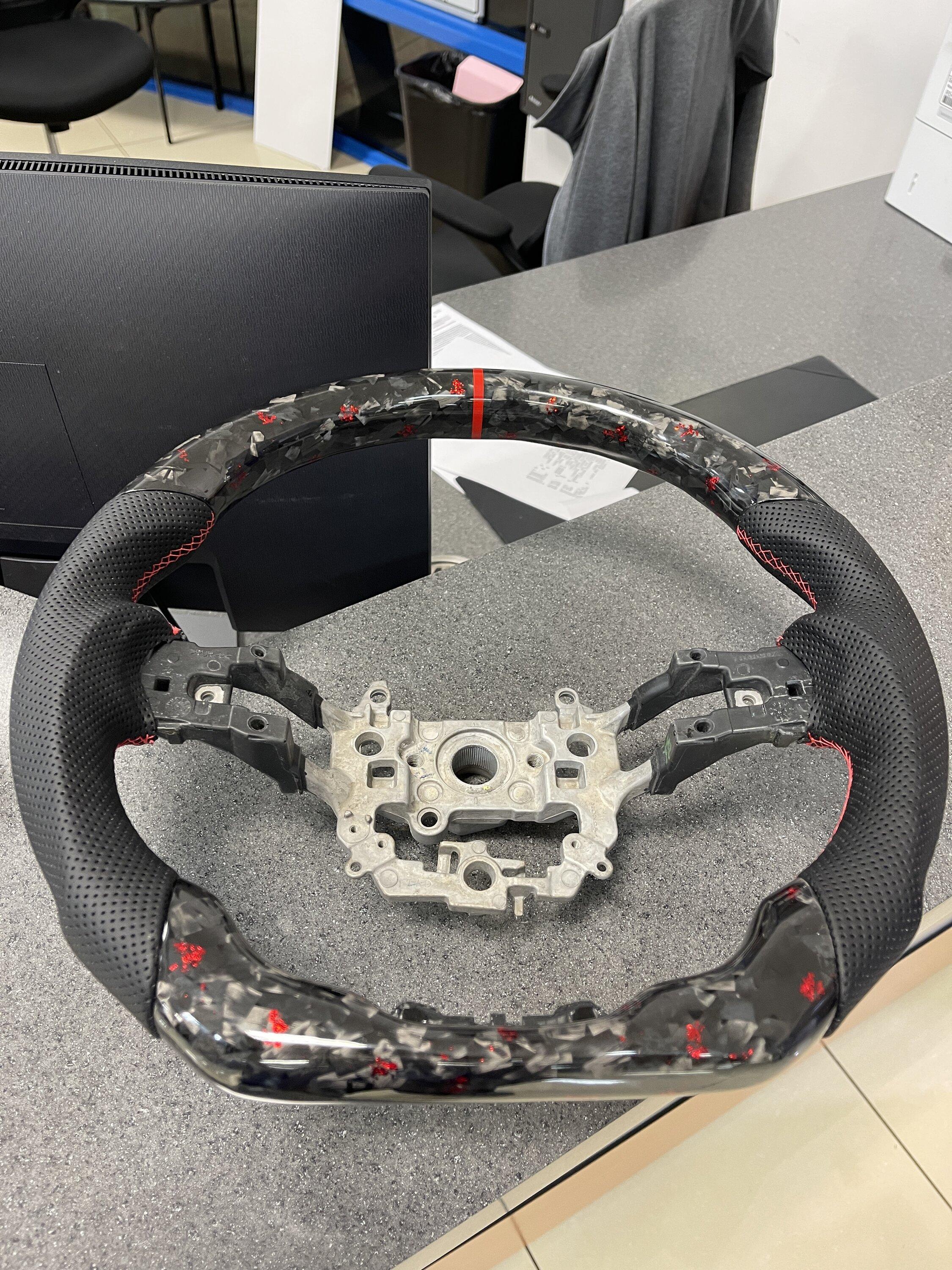 11th Gen Honda Civic Forged Carbon 11th Gen Steering wheel F.S. DD6A8140-0D1C-4649-8489-6AA62B3BE657