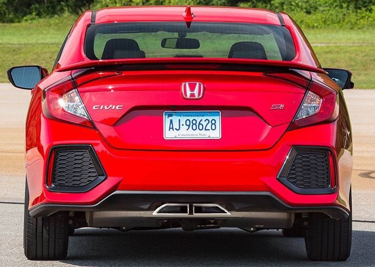 11th Gen Honda Civic 27WON SI sedan exhaust feedback dual tip exhaust