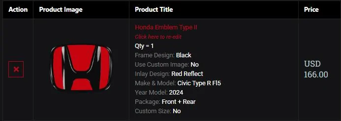 11th Gen Honda Civic Carbon Sixth Element Badges - NIB EcsXeZn