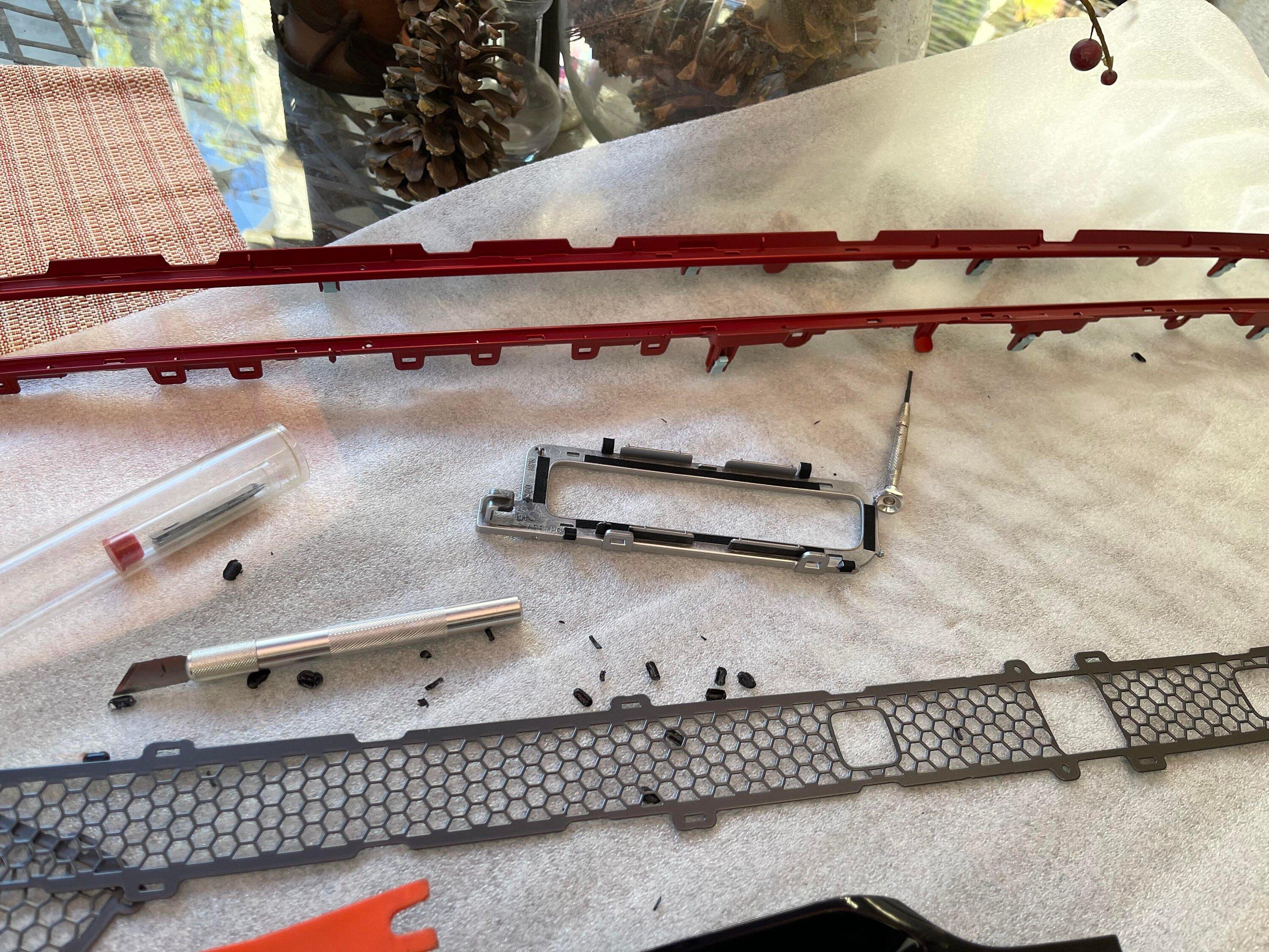 11th Gen Honda Civic Frankenstein A/C vent trim update with Si Red Trim Ring FL5 AC vent Si swap 10