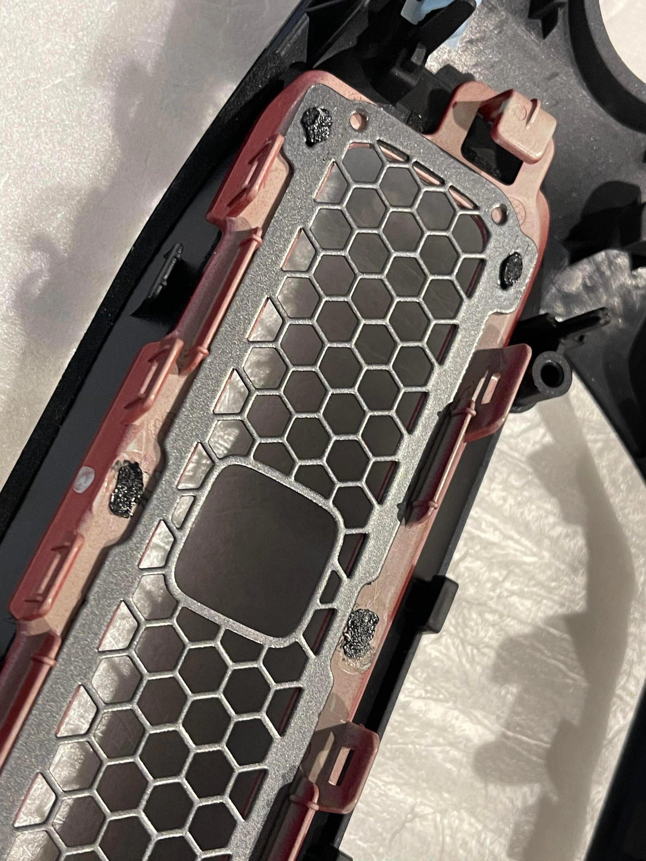 11th Gen Honda Civic Frankenstein A/C vent trim update with Si Red Trim Ring FL5 AC vent Si swap 3