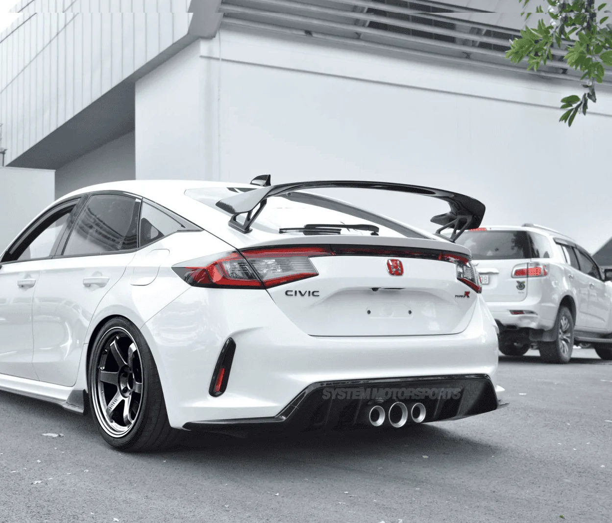 11th Gen Honda Civic Official Wheel Fitment Thread for 11th Gen FL5 Civic Type R FL5 Civic Type R Champ White TE37SL 18x9.5 Formula Silver