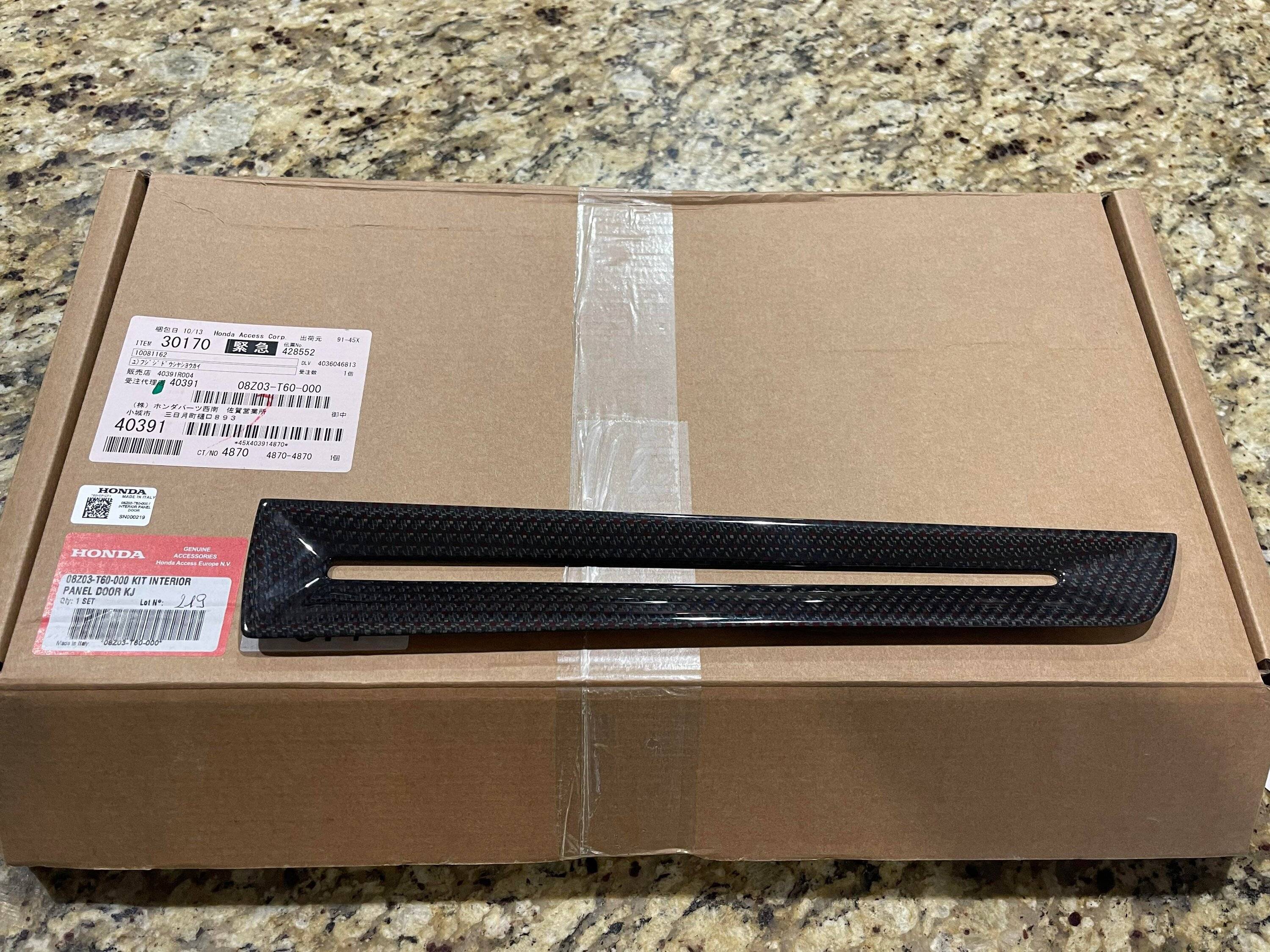 11th Gen Honda Civic New OEM parts arrive for (and before) my FL5 FL5 door carbonfiber
