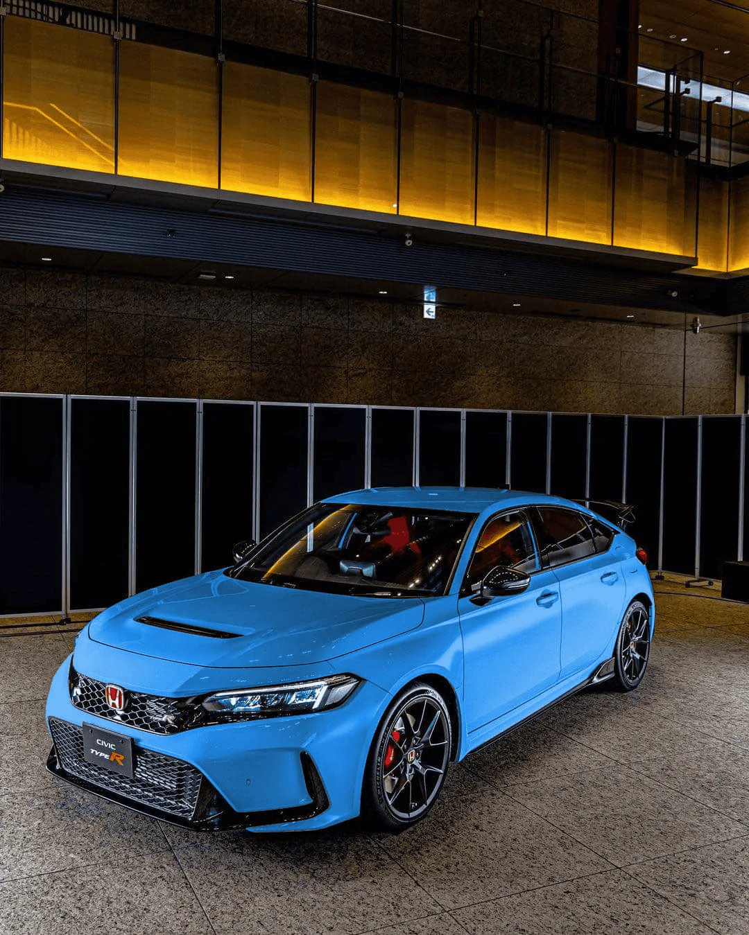 11th Gen Honda Civic In the Mood for Love - FL5 Colors Mockups: Blue, Green, Gray, Orange, Yellow FL5 Front Qtr Blu