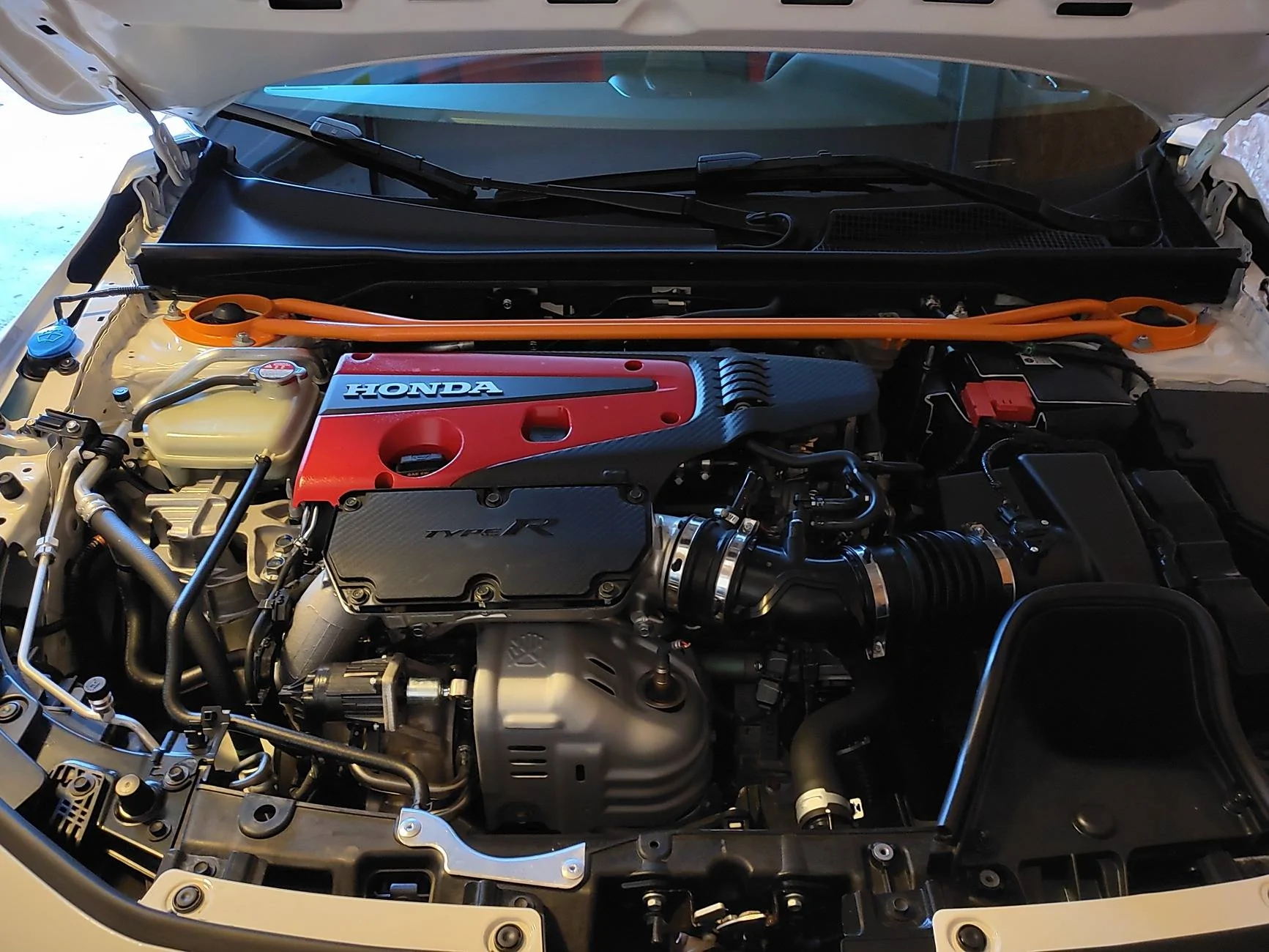 11th Gen Honda Civic Front Strut Bar FL5 mods begin