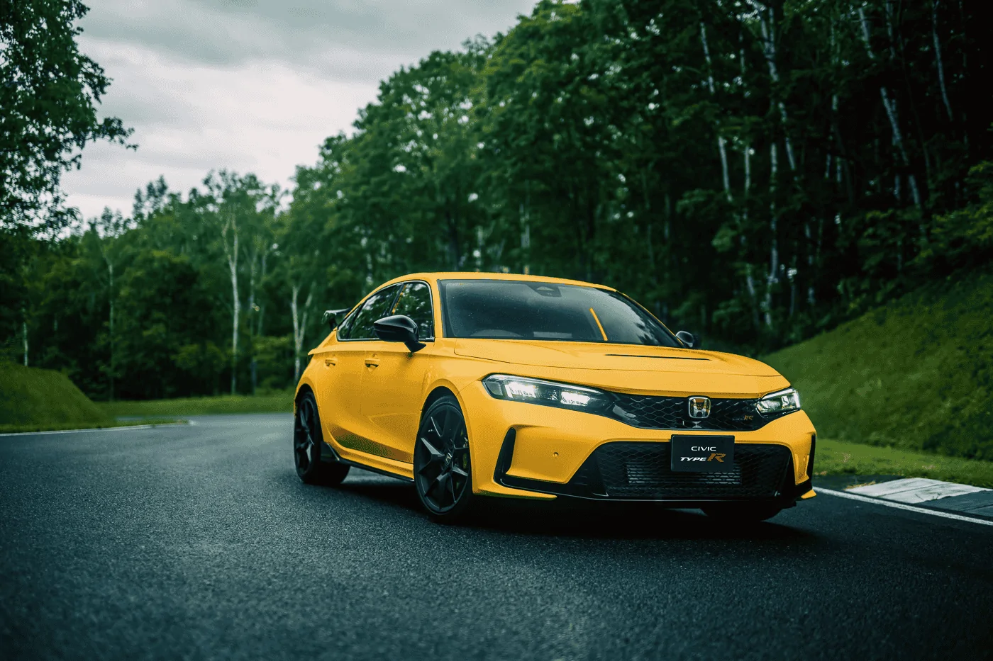 11th Gen Honda Civic In the Mood for Love - FL5 Colors Mockups: Blue, Green, Gray, Orange, Yellow FL5 Yello