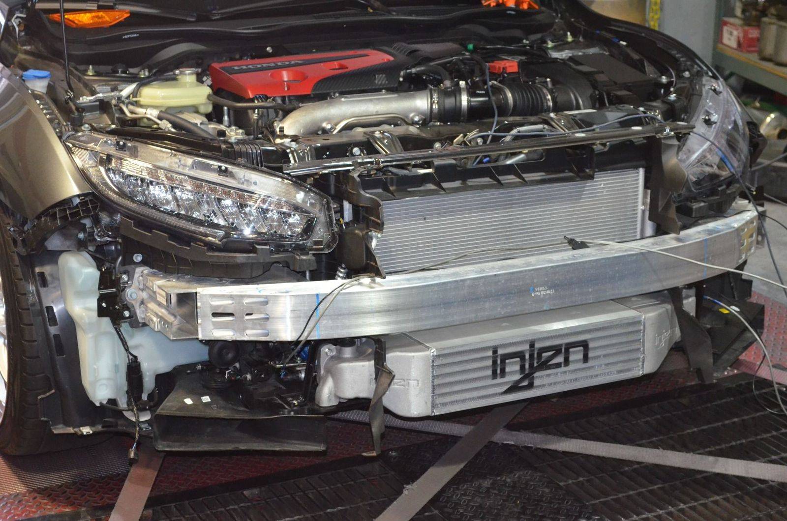 11th Gen Honda Civic Injen 17-18 Civic Type-R Bar And Plate Front Mount Intercooler FM1582i8
