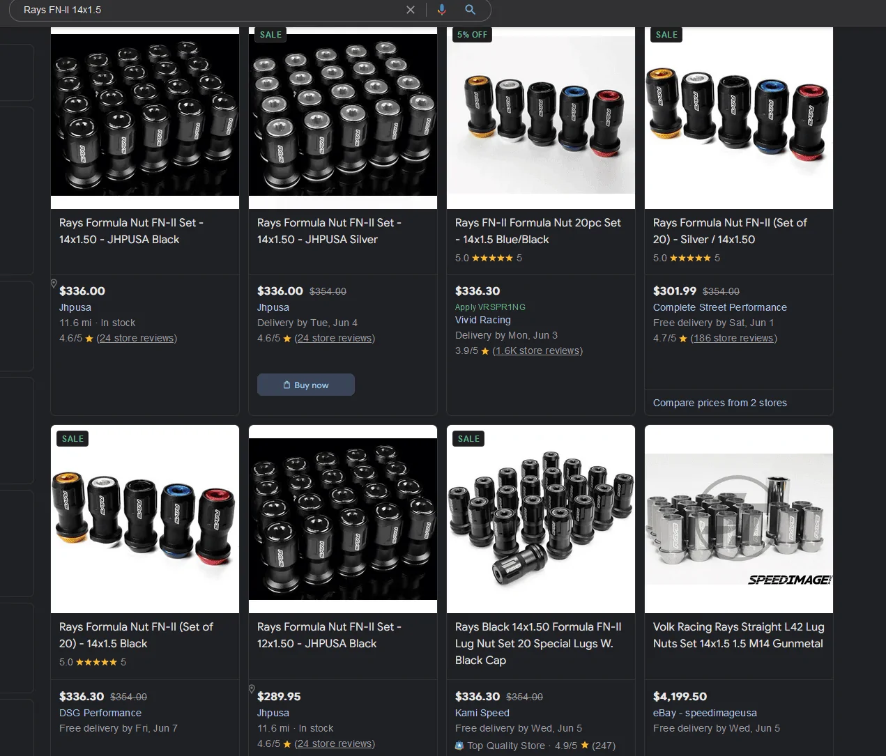11th Gen Honda Civic Lug nut suggestions for TE37 SL Black Edition III's? fn-ii-lugnuts prices 