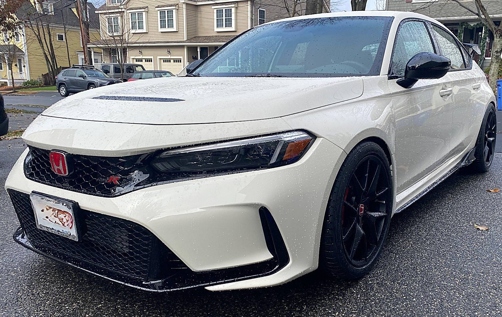 11th Gen Honda Civic 2024 Championship White (FL5) - Michelin Pilot Sport 4AS (265/35/19)- H&R Springs- H&R Spacers 20(F)- 25(R) Front Poke