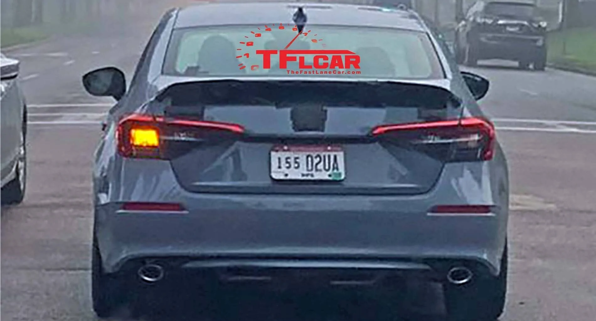 11th Gen Honda Civic 2022 Civic Si Test Mules Spotted Testing With Current Si Sedan Honda-Civic-Si-rear