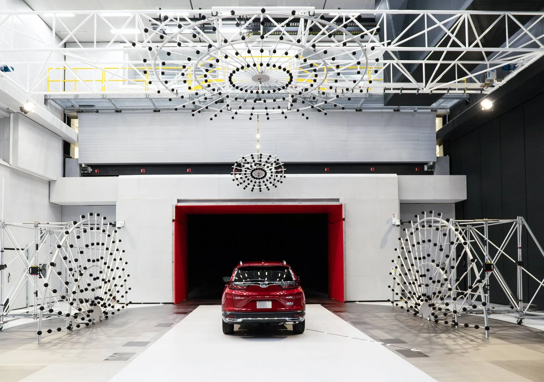 11th Gen Honda Civic Honda Opens New World-Class Wind Tunnel in Ohio Honda CR-V Hybrid Aeroacoustics Testing - Rear