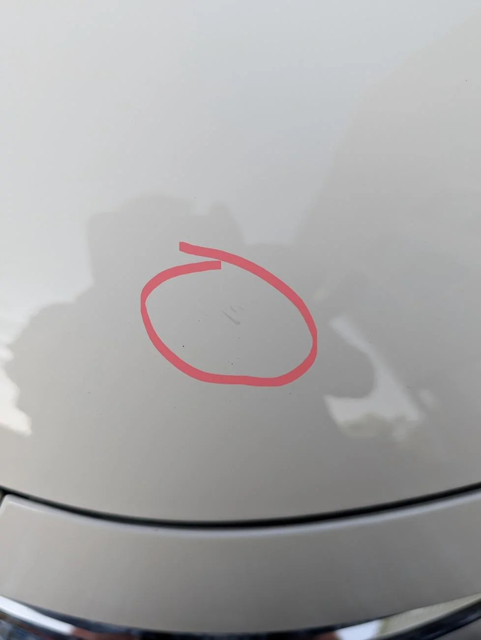 11th Gen Honda Civic New 24 CTR Factory Paint Defect? hood paint splatter pic 3