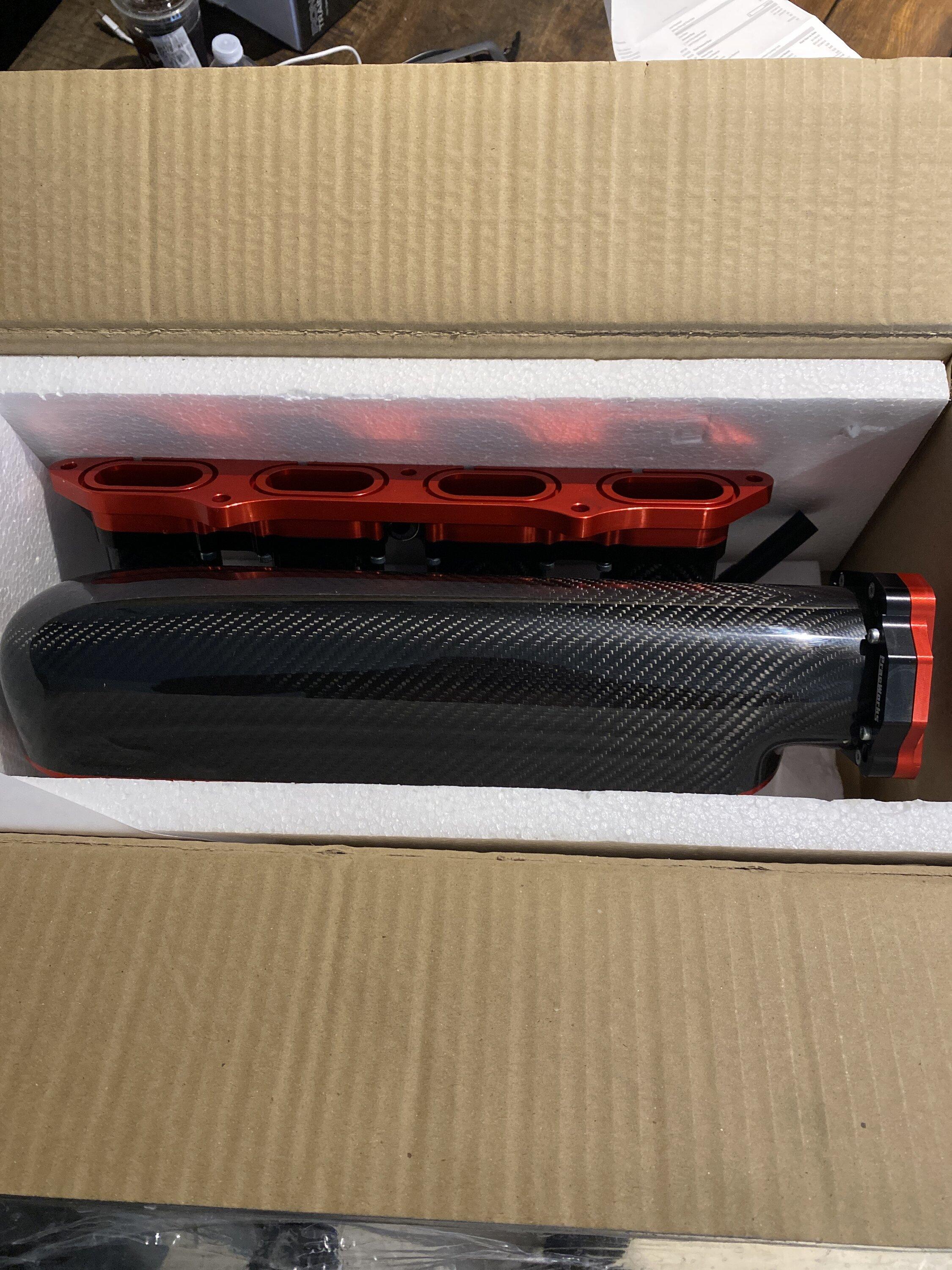 11th Gen Honda Civic SOLD FL5/FK8 type R PracWorks Carbon Fiber intake manifold, almost brand new image