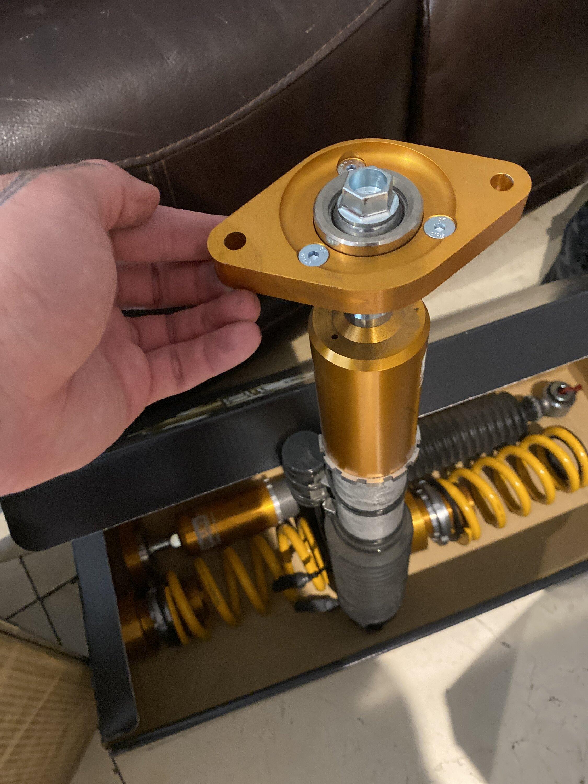 11th Gen Honda Civic SOLD FL5/FK8 Ohlins DFV Coilovers/Cancellation kit. With Sake bomb camber/caster plates and rear top hats. image