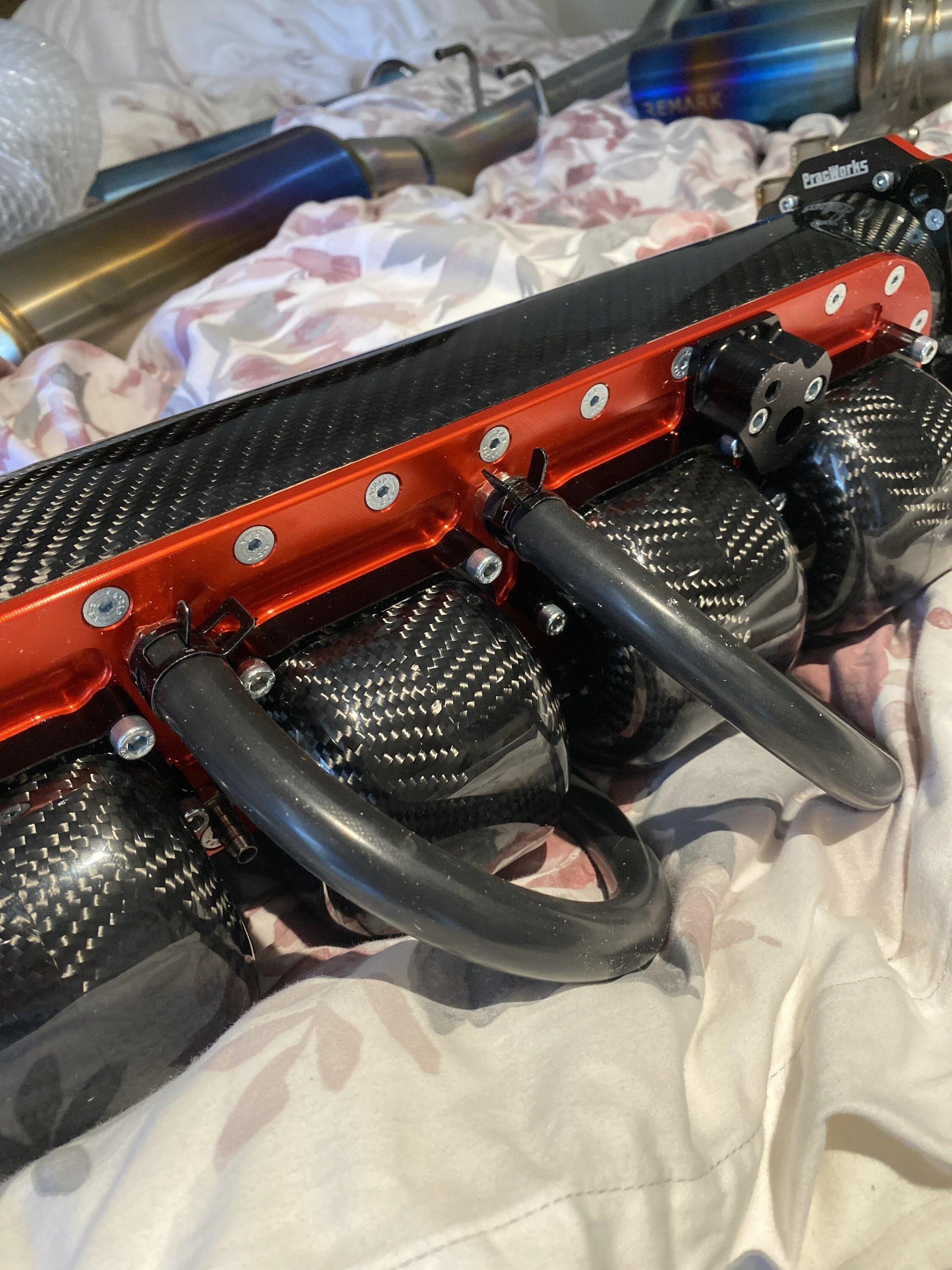11th Gen Honda Civic SOLD FL5/FK8 type R PracWorks Carbon Fiber intake manifold, almost brand new imag