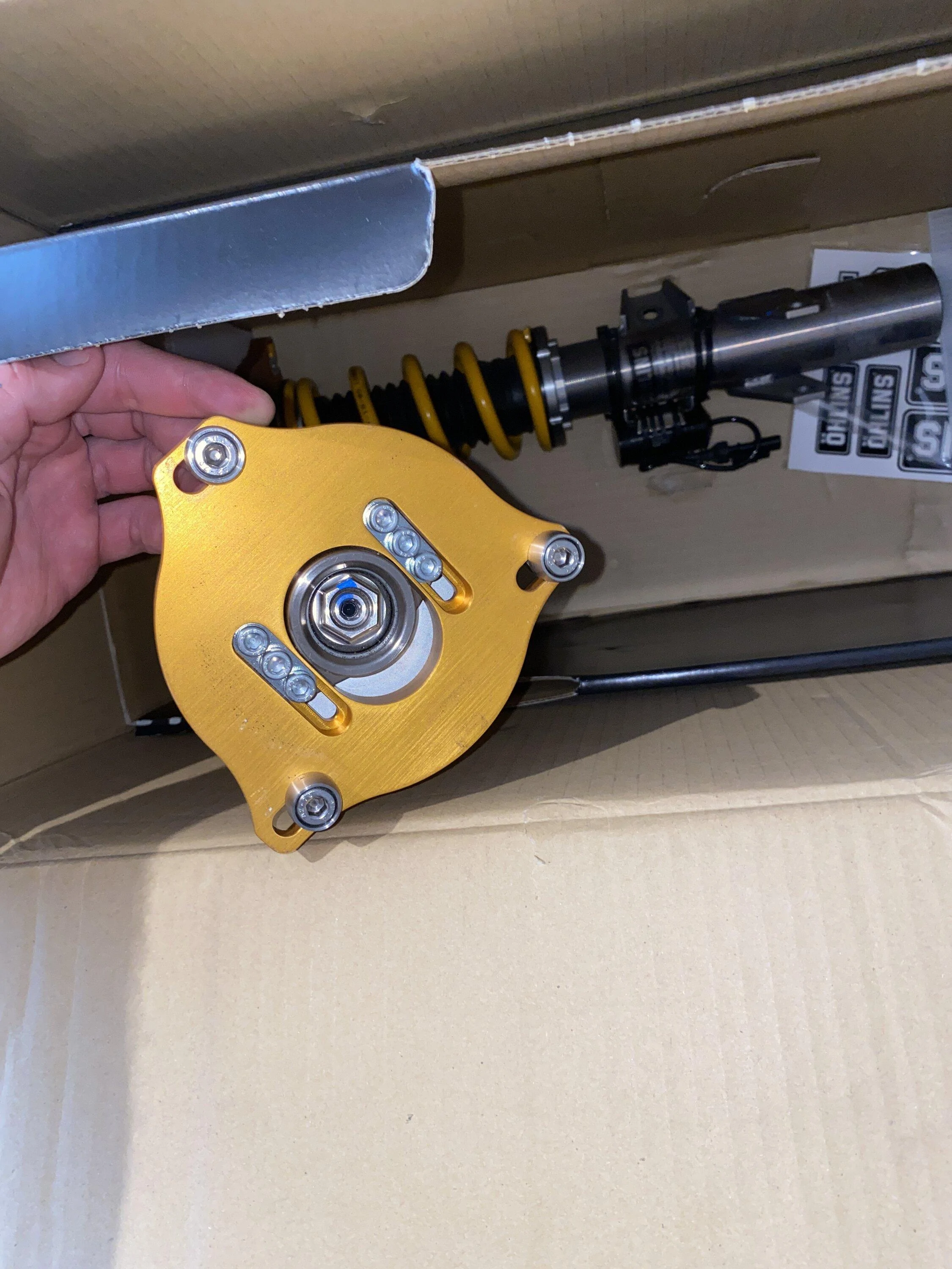 11th Gen Honda Civic SOLD FL5/FK8 Ohlins DFV Coilovers/Cancellation kit. With Sake bomb camber/caster plates and rear top hats. imag