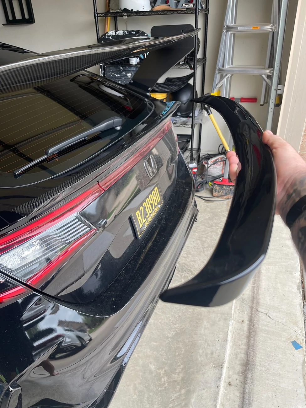 11th Gen Honda Civic FL5 parts - DFW Texas (wheels, CF wings, shift knob, mirrors, carbon trim etc) imag