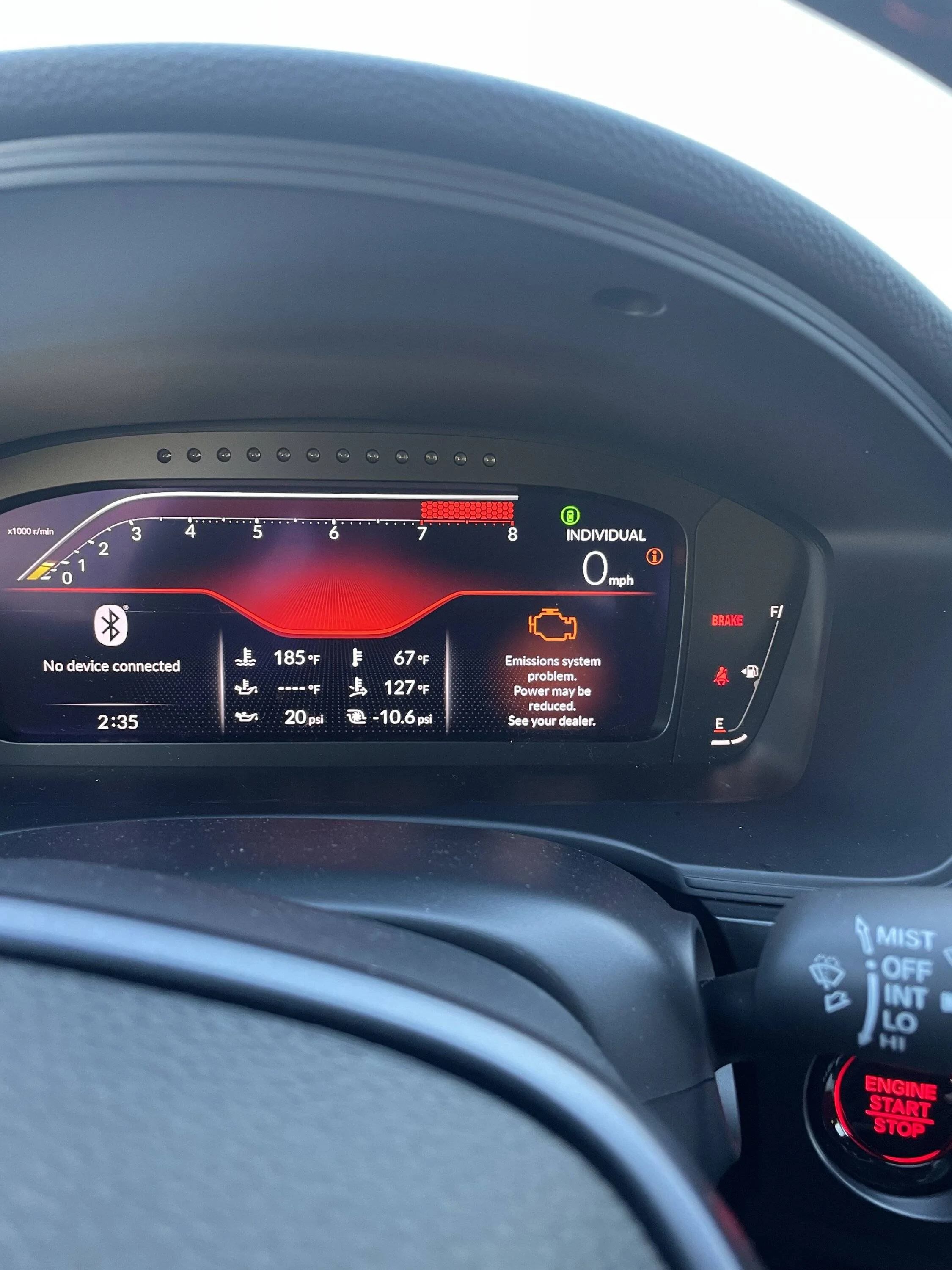 11th Gen Honda Civic FL5 Emission and Rev-matching System Problem (P0011) IMG-3948