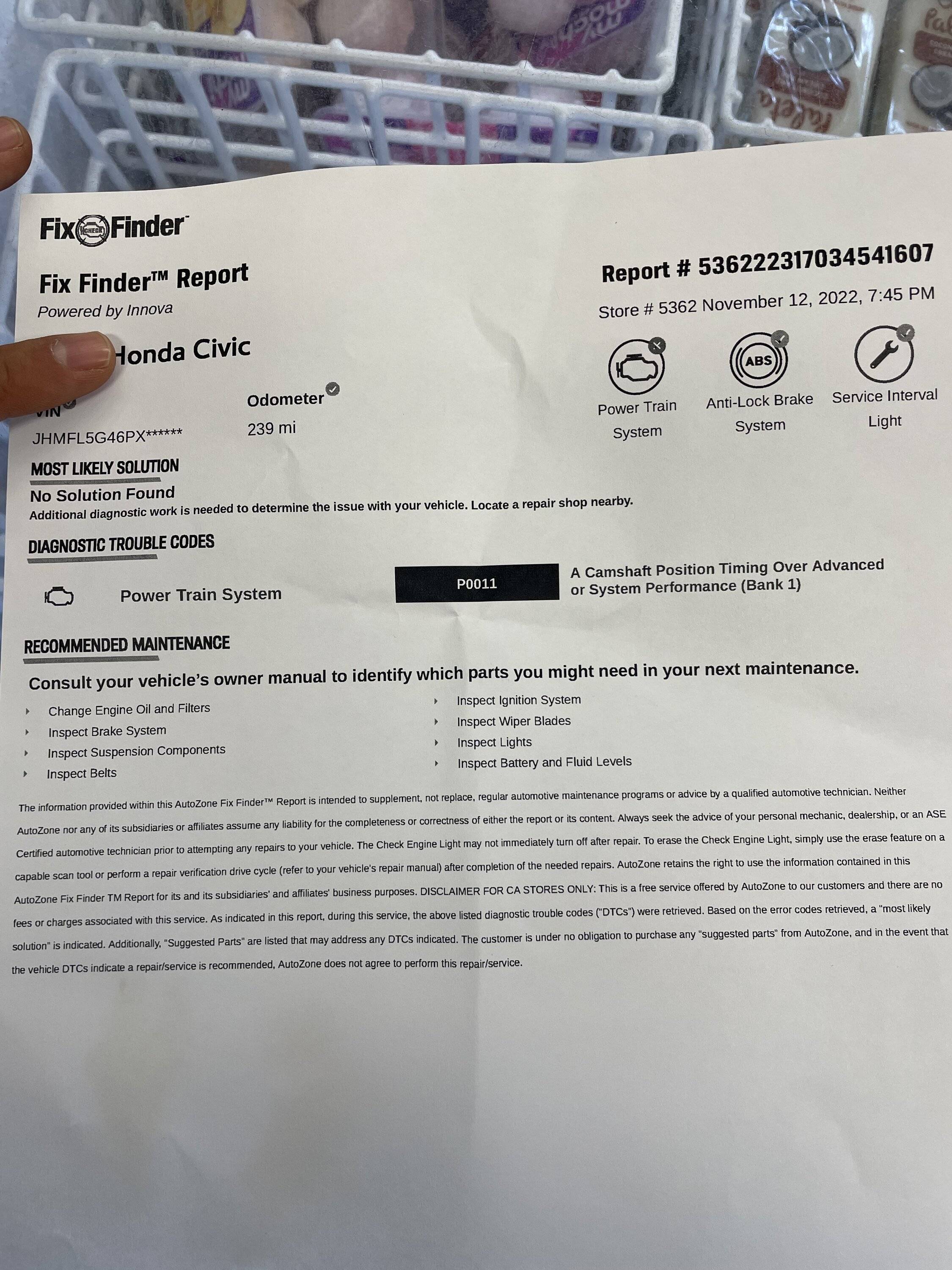 11th Gen Honda Civic FL5 Emission and Rev-matching System Problem (P0011) IMG-3953